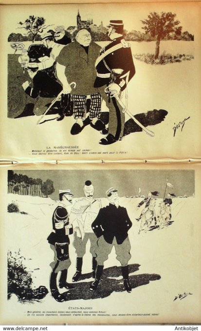 L'Assiette au beurre 1905 # 232 Aux manoeuvres cosaques Mandchourie Ostoya