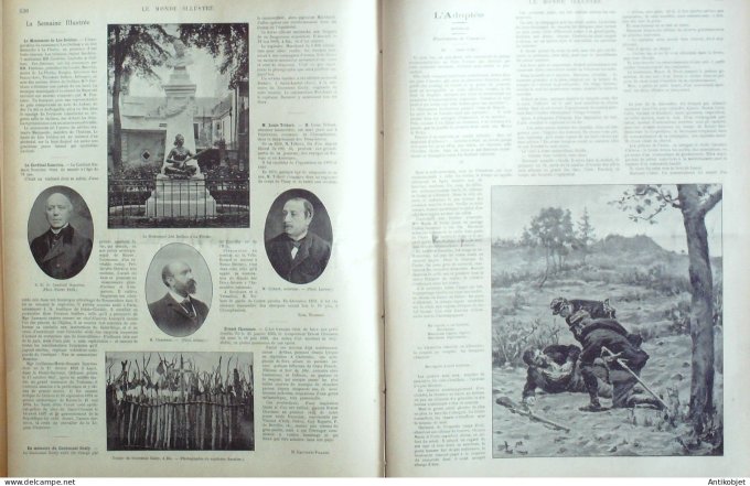 Le Monde illustré 1899 n°2204 Dreyfus Voiturettes Dion-Bouton Bollée Decauville Phoebus