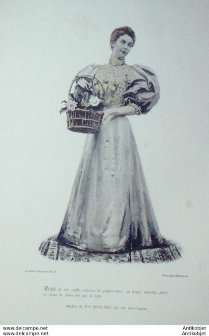 La Mode pratique 1895 # 09 Robe de soie