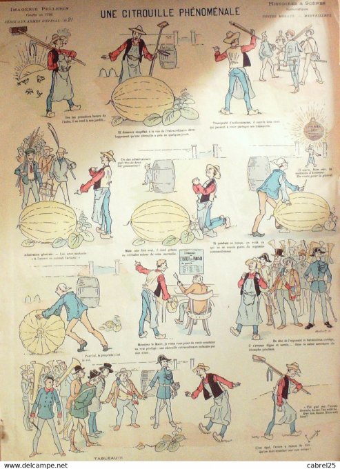 Une Citrouille Phenomenale (Pellerin d'epinal) Lamanche