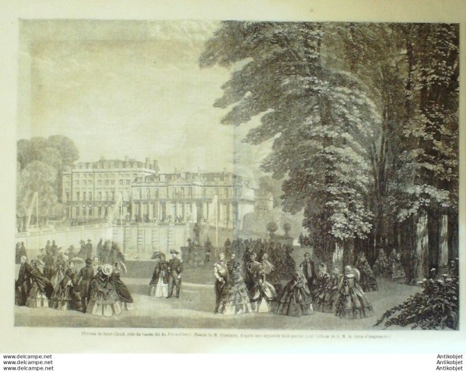 Le Monde illustré 1861 n°235 Siam Bayonne Biarritz (64) Saint Hélène-Sur-Mer (56)