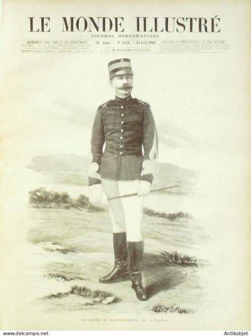 Le Monde illustré 1900 n°2246 Nîmes (30) Alphonse Daudet Constantinople Mgr Osmanian