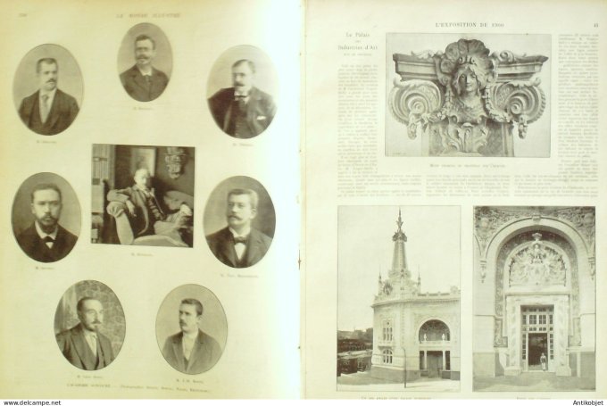 Le Monde illustré 1900 n°2246 Nîmes (30) Alphonse Daudet Constantinople Mgr Osmanian