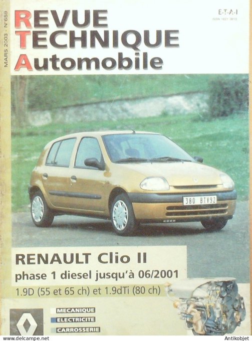Revue Tech. Automobile 2003 n°659 Renault Clio II