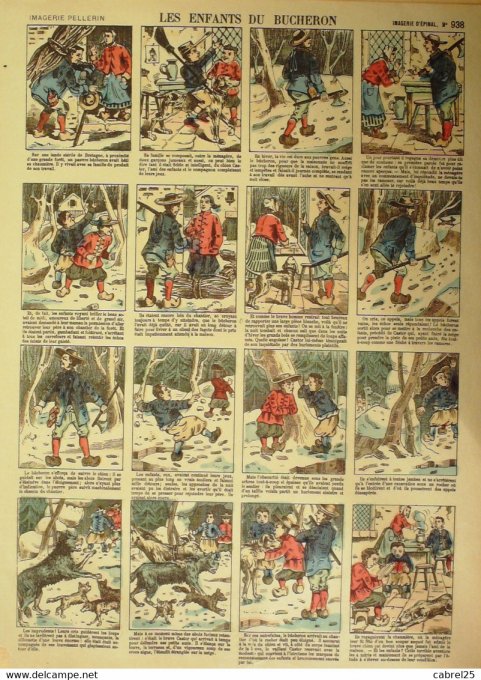 Les Enfants Du Bucheron (Pellerin d'epinal)