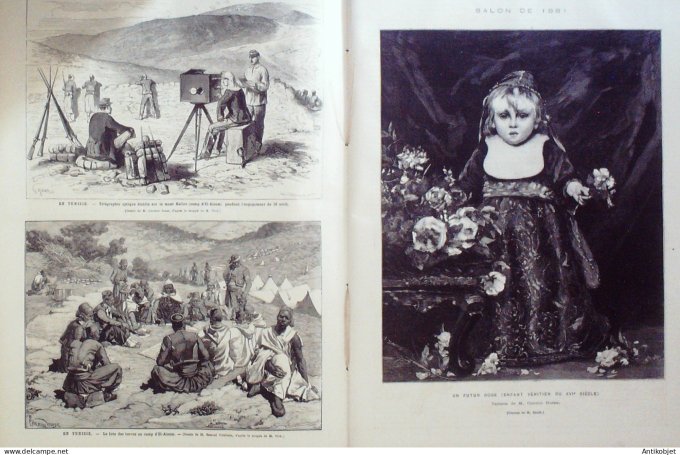 Le Monde illustré 1881 n°1260 Panama Station Impérador Paraiso Tunisie Tunis Autriche Vienne Rodolph