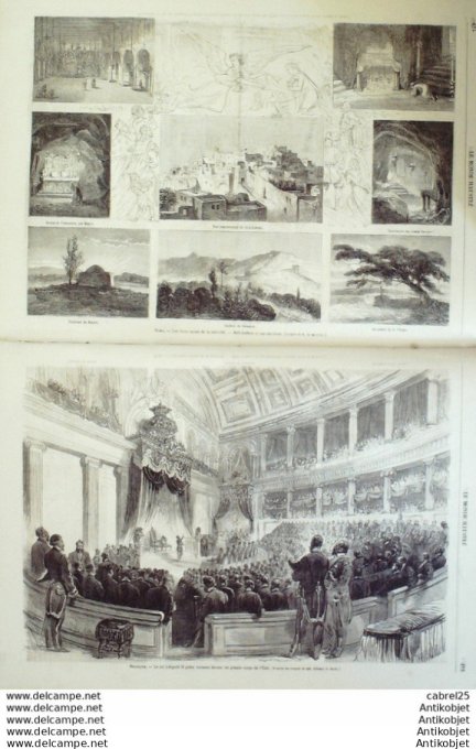 Le Monde illustré 1865 n°455 Espagne Madrid Brésil Rio De Janeiro Angleterre Kensington Sénégal Maka