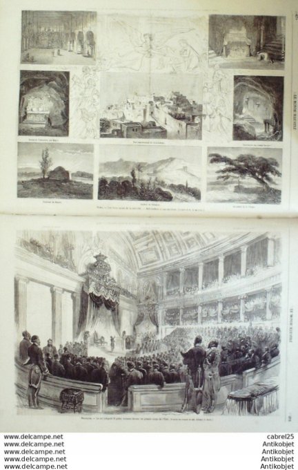 Le Monde illustré 1865 n°455 Espagne Madrid Brésil Rio De Janeiro Angleterre Kensington Sénégal Maka