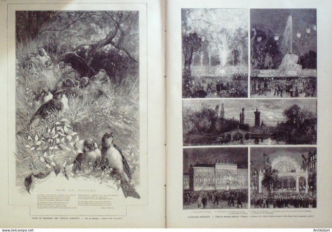 Le Monde illustré 1881 n°1260 Panama Station Impérador Paraiso Tunisie Tunis Autriche Vienne Rodolph