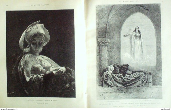 Le Monde illustré 1890 n°1716 Luynes (37) duc d'Orléans Espagne Escurial