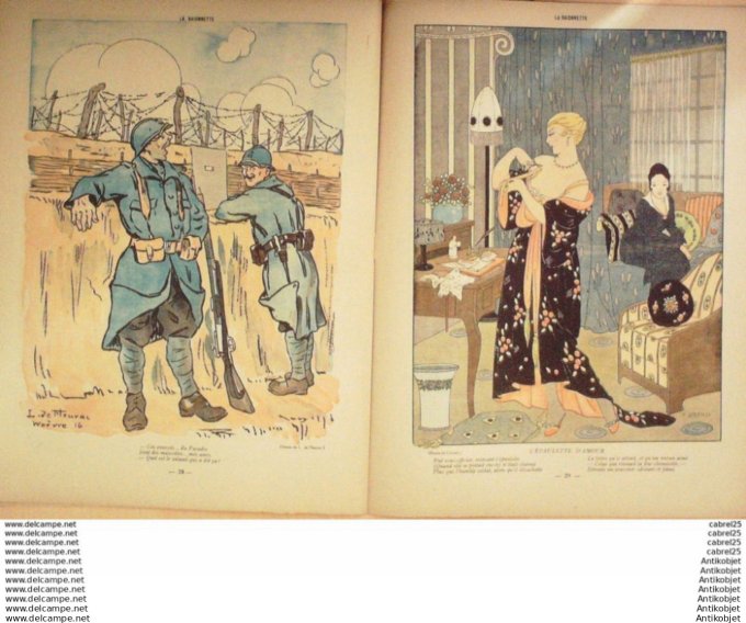 La Baionnette 1917 # 080 (Fetiches Et Mascottes) Fleurac Icart Fabiano Lorenzi Nam