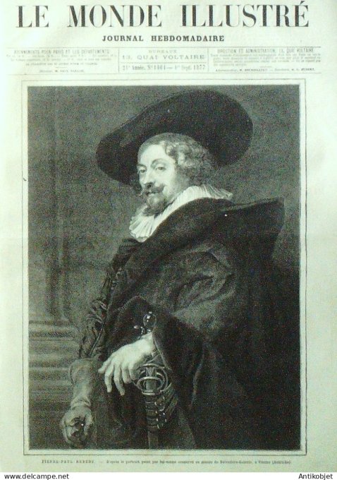 Le Monde illustré 1877 n°1064 Cherbourg ST-Lô (50) Evreux (14) Belgique Anvers