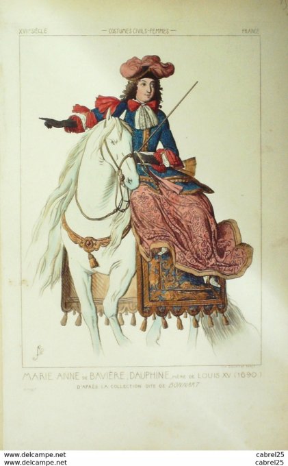 De Bavière Marie Anne Dauphine Mère De  Louis Xv Allemagne En 1690