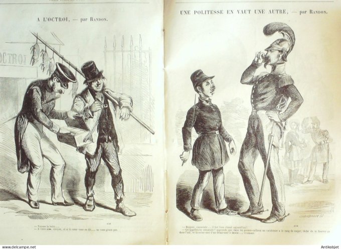 Petit journal pour Rire 1859 # 228 A la campagne Grevin