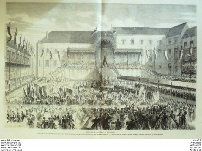 Le Monde illustré 1861 n°238 Grèce Athenes Théâtre Herode Atticus Koenigsberg (67) Espagne Orihuela