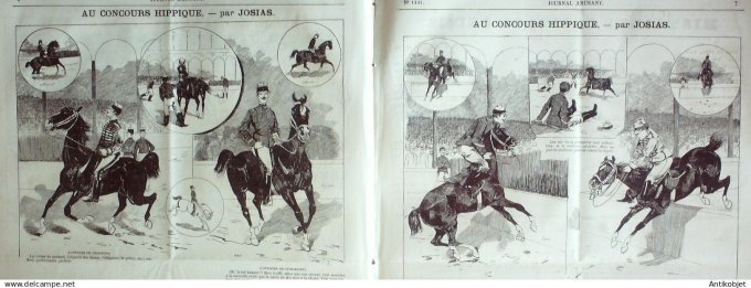 Le Journal Amusant 1885 # 1491 Un apprenti bouvier par Petit