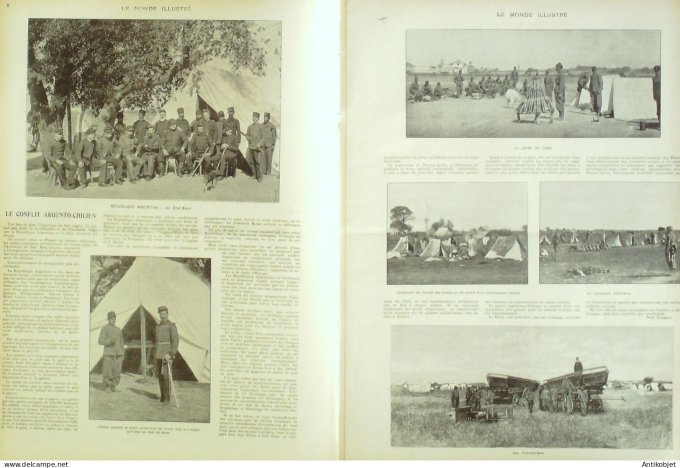 Le Monde illustré 1902 n°2336 Siam Bangkok Ministre Palais-Royal Sémaphore Barcelone Madagascar Tana