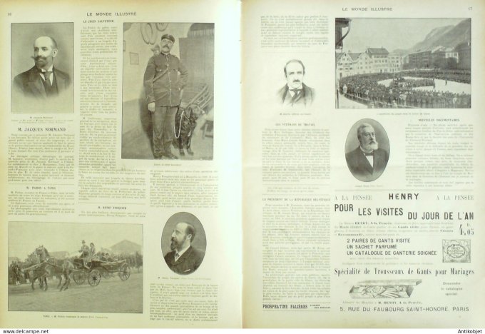 Le Monde illustré 1902 n°2336 Siam Bangkok Ministre Palais-Royal Sémaphore Barcelone Madagascar Tana