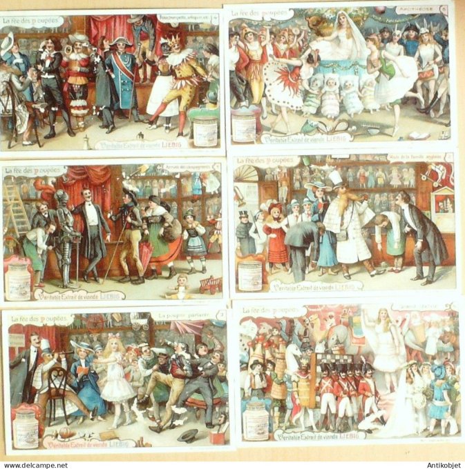 Chromo Liebig Sang  892 La Fee des poupees (1907)