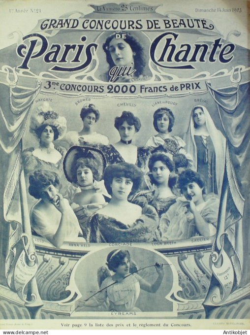 Paris qui chante 1903 #21 Myriel Suzanne Ellen Privas Eyreams