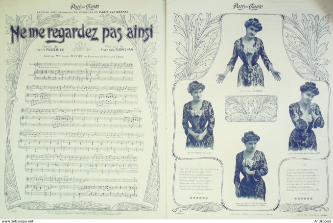 Paris qui chante 1903 #21 Myriel Suzanne Ellen Privas Eyreams