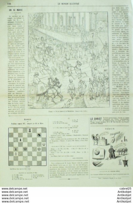 Le Monde illustré 1867 n°568 Italie Venise Angleterre Londres Charing Cross Pérou Dinant (08)
