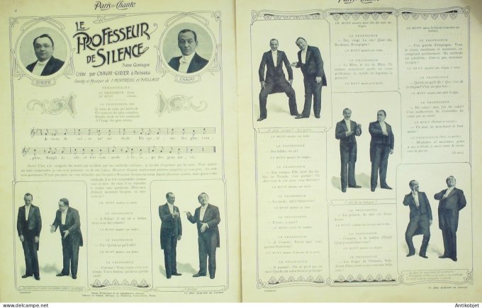 Paris qui chante 1903 n°  6 Tariol-Gaugé Amel Chavat-Girier Halet Redelsperger