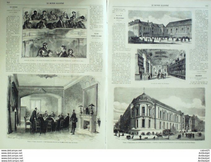 Le Monde illustré 1867 n°568 Italie Venise Angleterre Londres Charing Cross Pérou Dinant (08)