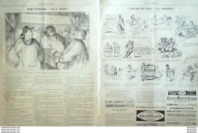 Le Journal Amusant 1890 # 1776 Collectionneurs par Paul Leonncec Echos par Stop Statuettes de Nemrod