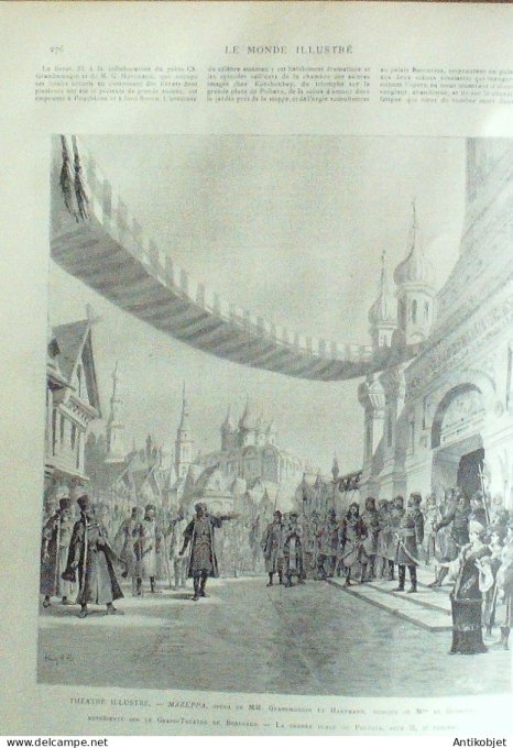 Le Monde illustré 1892 n°1830 Congo Loango Chine Tientsin Li Hung-Chang Dahomey Kotonou