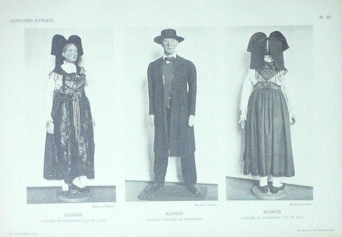 Grant-Est Alsace Miesesheim (67) Villageois 1875