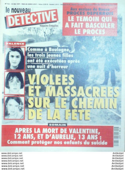 Détective 1997 # 766 Lille Le Creusot Valence Bobigny Douai Arcachon