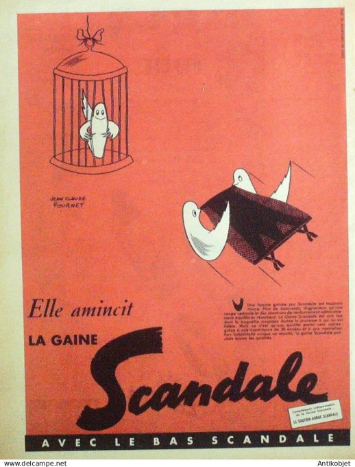 Publicité Lingerie Scandale 1961