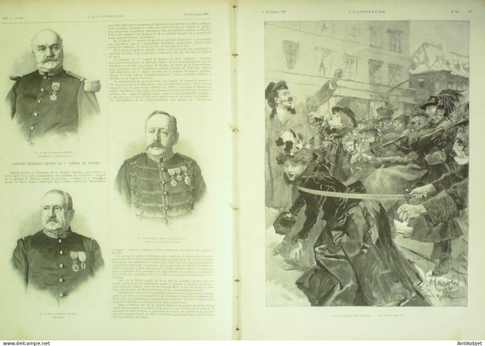 L'illustration 1897 n°2859 Tchéquie Prague Russie croiseur Svetlana école de droit affaire Esterhazy