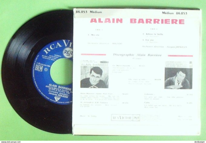 Barrière Alain 45T EP Ma vie 1964