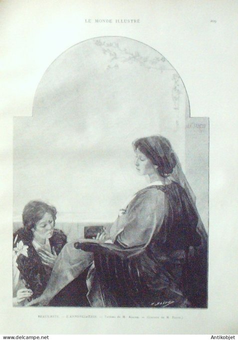 Le Monde illustré 1892 n°1826 Nice (06) régate Hyères (83) Résidence Reine Victoria