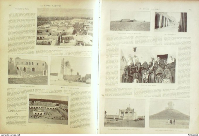 Le Monde illustré 1900 n°2243 Arceuil (94) Algérie Ouargla Minaret Koudiat-Es-Steb Afrique-Sud Préto