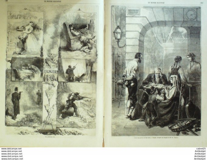 Le Monde illustré 1861 n°239 Italie Naples Florence Allemagne Berlin Marseille (13) Régates