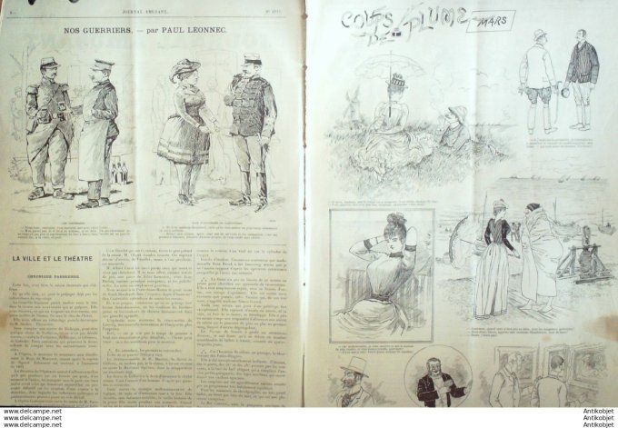 Le Journal Amusant 1890 # 1777 Coups de plume par Mars Chasse en chasse par Gautier