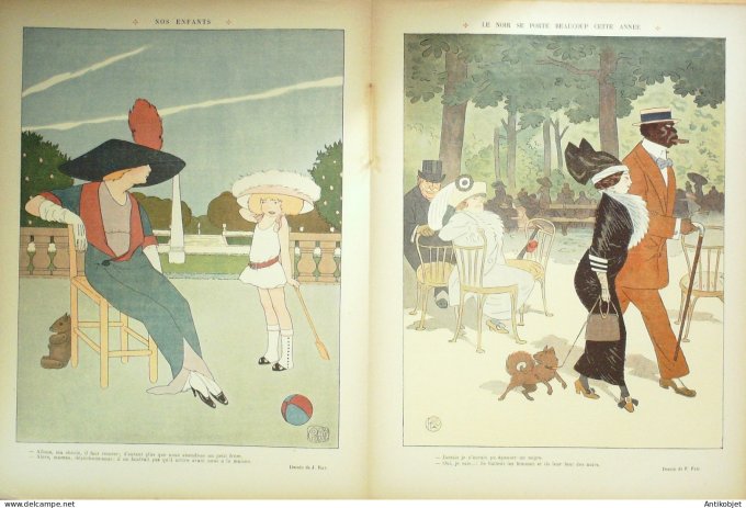 Le Rire 1912-07-13 # 493 Journal humoristique Ed.Originale Langue Universelle
