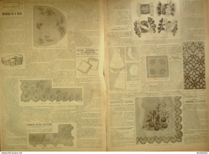 La Mode du Petit journal 1898 n°50 Chapeau Marcelle & Toque drapée