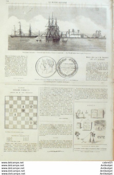 Le Monde illustré 1865 n°451 Espagne Madrid Algérie Ouargla Mettray (37) Pennsylvanie Aspinwall