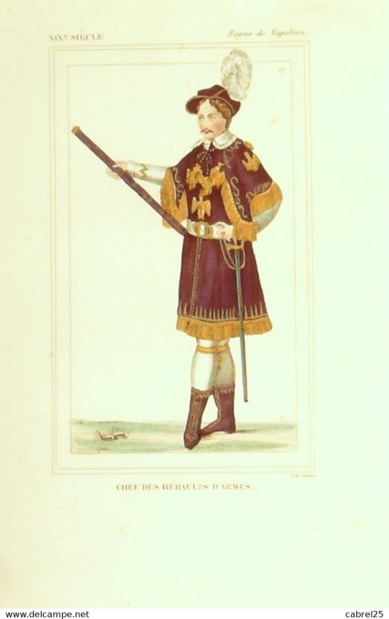 Chefs des Héraults d'armes 19ème sous Napoléon 1852
