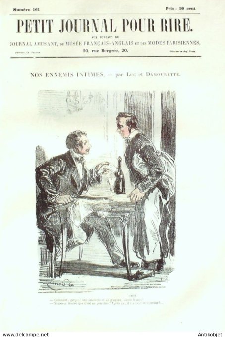 Petit journal pour Rire 1858 # 161 Les Concierges Randon