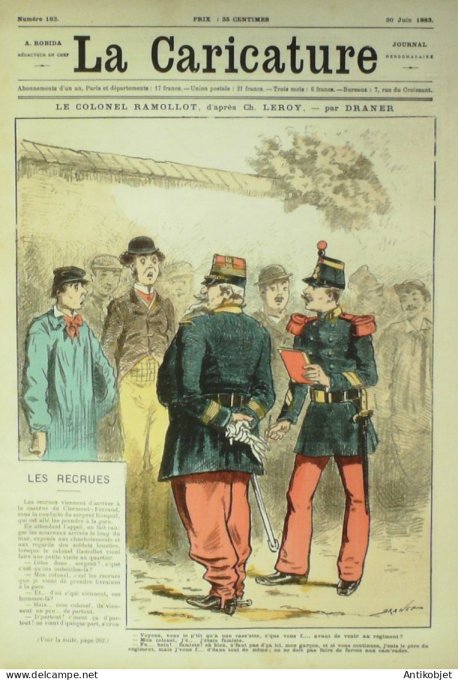 La Caricature 1883 #183 Colonel Ramollot Draner Moscovites Caran d'Ache Sorel Trock