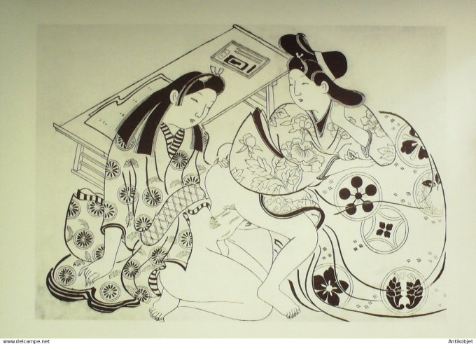 Estampe Japonaise scène érotique (Sugimura Jihei 1681-1703)