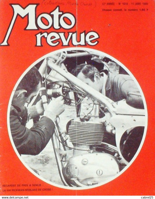 Moto Revue 1969 n° 1914 C50 Honda 1000 Jap Matchless G5 Metisse Rickman