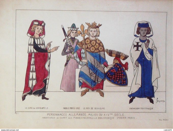 De Hohenfels Roi de Bohème chevalier Teutonique 14ème Allemagne