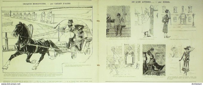La Caricature 1883 #183 Colonel Ramollot Draner Moscovites Caran d'Ache Sorel Trock