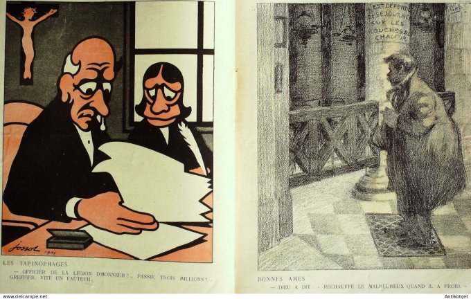 L'Assiette au beurre 1901 #   3 Toulon Souvenirs Jossot Gottolob Forain Ibels